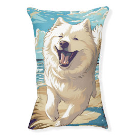Samoyed am Strand Haustierbett