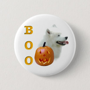 Samoyed Boo Button