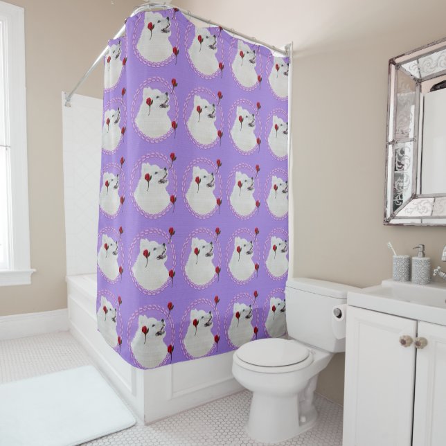 Samoyed Design Bath Collection - Duschvorhang (Beispiel)