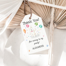 Samoyed Dog Birthday Vielen Dank für Ihr Geschenk Geschenkanhänger