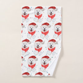Samoyed Dog Breed Weihnachtsstars Handtuch