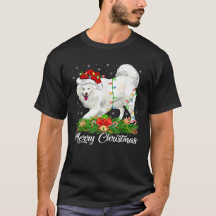 Samoyed Dog Lover Matching Weihnachtsmannmütze Sam T-Shirt