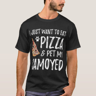 Samoyed Dog Lover Pizza Funny Dog Mama Geschenk T-Shirt