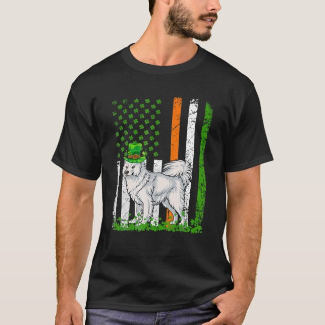Samoyed Dog St Patricks Day Dog irisches Geschenk T-Shirt (Vorderseite)