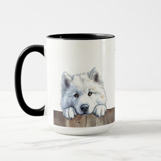 Samoyed Dog Tasse (Links)