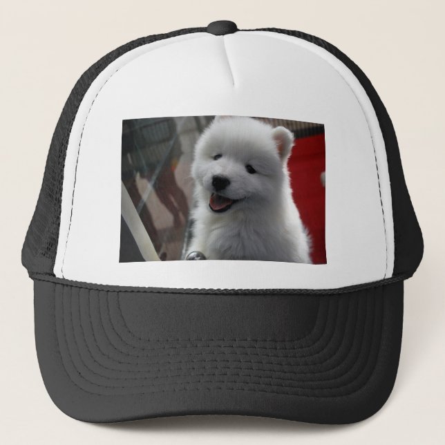 Samoyed Dog Truckerkappe (Vorderseite)