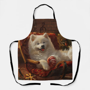 Samoyed Dog Weihnachtsfest Schürze