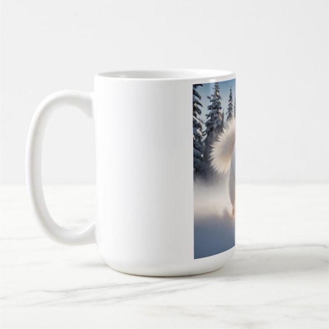 Samoyed Elegante Coffee Tasse (Links)