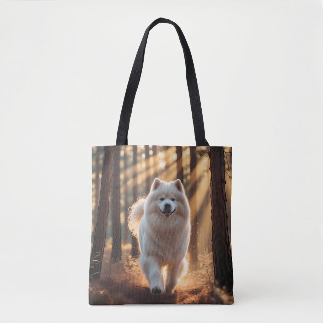 Samoyed Elegante Shoulder Tote Bag Tasche (Vorderseite)