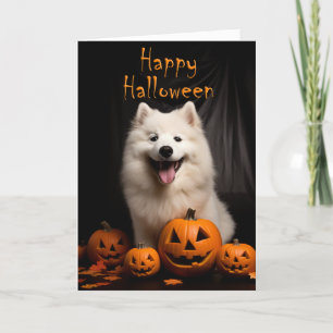 Samoyed Halloween Karte