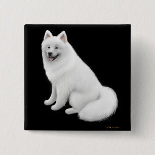 Samoyed-HundeButton Button