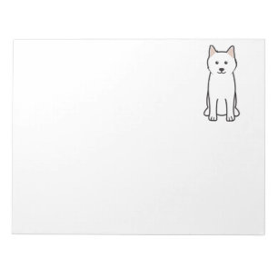 Samoyed-HundeCartoon Notizblock