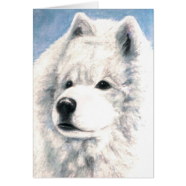Samoyed-Hundeleere Karte (Vorne)