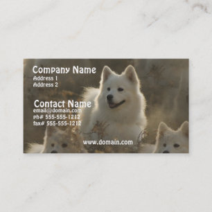 Samoyed-Hundezucht-Visitenkarte Visitenkarte