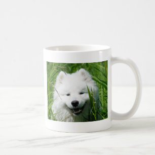 Samoyed in der Gras-Tasse Kaffeetasse