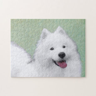 Samoyed Painting - Niedliche Original Dog Art