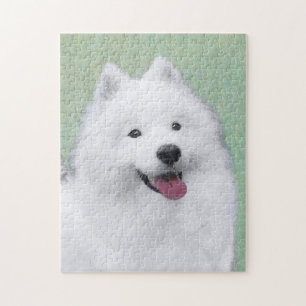 Samoyed Painting - Niedliche Original Dog Art