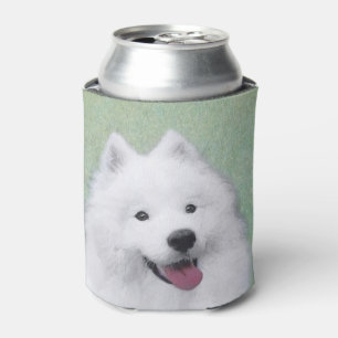 Samoyed Painting - Niedliche Original Dog Art Dosenkühler