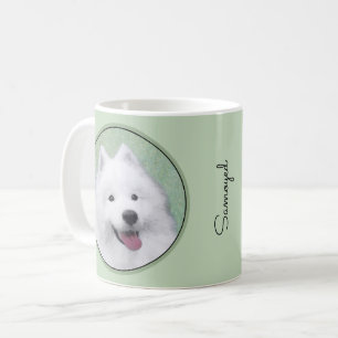 Samoyed Painting - Niedliche Original Dog Art Kaffeetasse