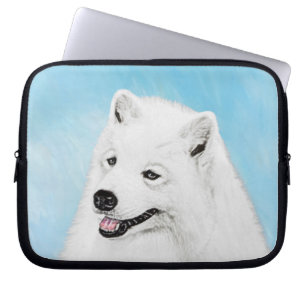 Samoyed Painting - Niedliche Original Dog Art Laptopschutzhülle