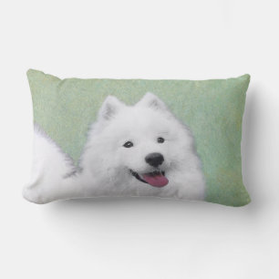 Samoyed Painting - Niedliche Original Dog Art Lendenkissen