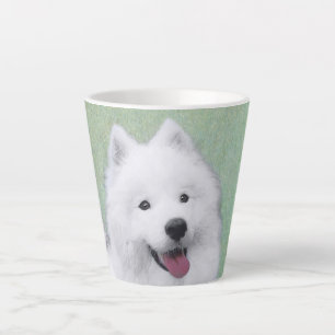 Samoyed Painting - Niedliche Original Dog Art Milchtasse