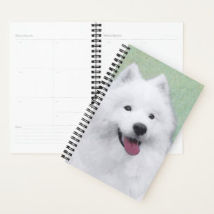 Samoyed Painting - Niedliche Original Dog Art Planer