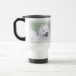 Samoyed Painting - Niedliche Original Dog Art Reisebecher