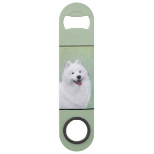 Samoyed Painting - Niedliche Original Dog Art Speed Flaschenöffner