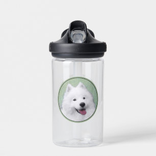 Samoyed Painting - Niedliche Original Dog Art Trinkflasche