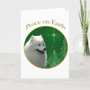 Samoyed Peace Feiertagskarte