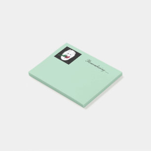Samoyed Post-it Notes 3M, 4X3 pouces. "Souvenir"