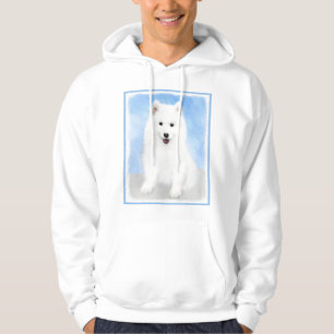 Samoyed Puppy Malerei - Niedliche Original Dog Art Hoodie