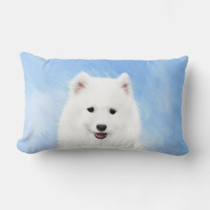 Samoyed Puppy Malerei - Niedliche Original Dog Art Lendenkissen