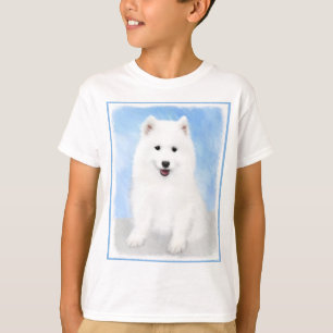 Samoyed Puppy Malerei - Niedliche Original Dog Art T-Shirt