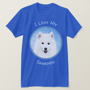 Samoyed Puppy Malerei - Niedliche Original Dog Art T-Shirt