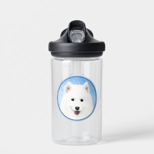 Samoyed Puppy Malerei - Niedliche Original Dog Art Trinkflasche