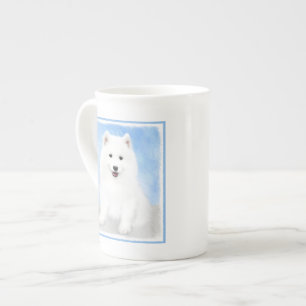 Samoyed Puppy Painting - Cute Original Dog Art Prozellantasse