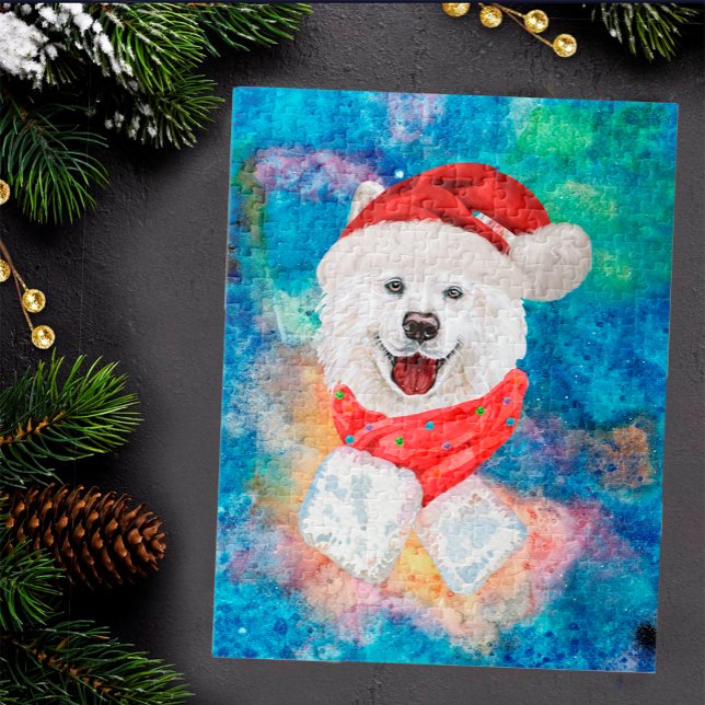 Samoyed Rasse Hund Weihnachten (Von Creator hochgeladen)