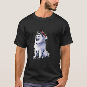 Samoyed Santa Claus Hat Frohe Weihnachts Dog X Mas T-Shirt