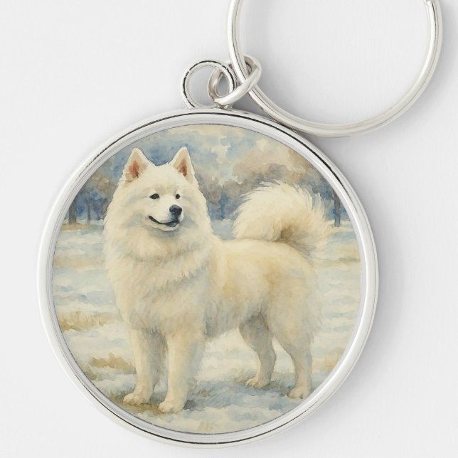 Samoyed Schlüsselanhänger (Vorne)
