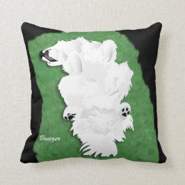 Samoyed Throw Kissen in 2 Größen & Fabric Choice