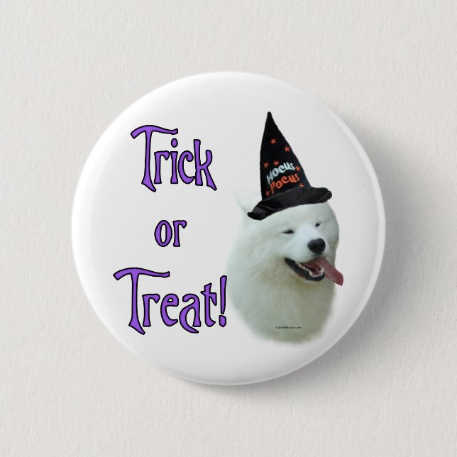 Samoyed Trick Button (Vorderseite)