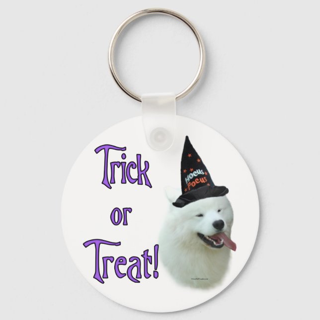 Samoyed Trick Schlüsselanhänger (Vorderseite)
