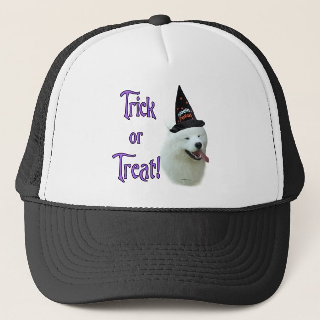 Samoyed Trick Truckerkappe (Vorderseite)