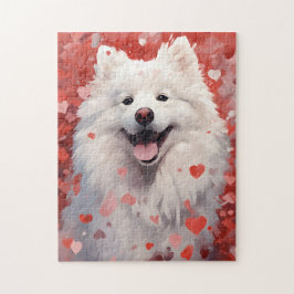 Samoyed Valentinstag