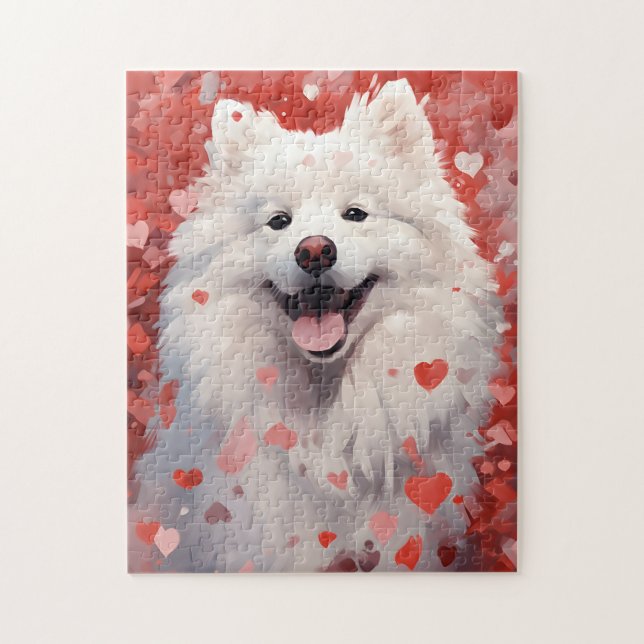 Samoyed Valentinstag (Vertikal)