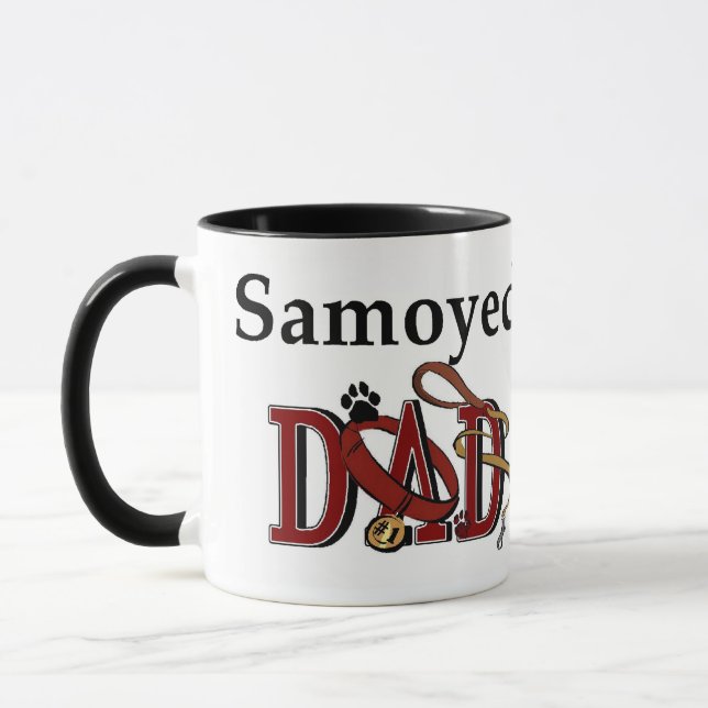 Samoyed Vater Geschenke Tasse (Links)