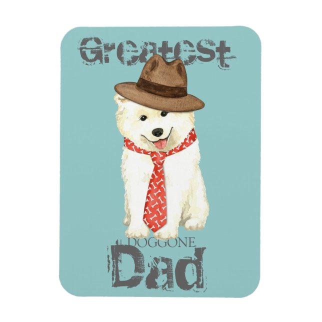 Samoyed Vater Magnet (Vertikal)