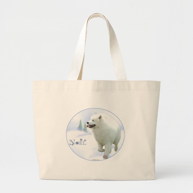 Samoyed Weihnachten Jumbo Stoffbeutel (Vorne)